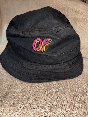 Odd Future OF Black Bucket Hat Streetwear Skating